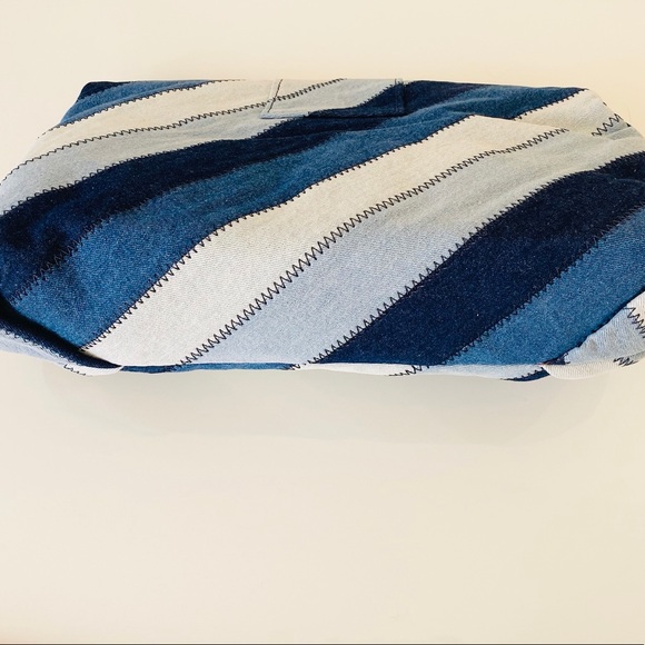 Zara Blue Denim Clutch Bag - Picture 5 of 11